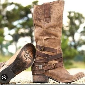 Freebird by Steven women's DKOTA Brown leather Tall Boot US 10